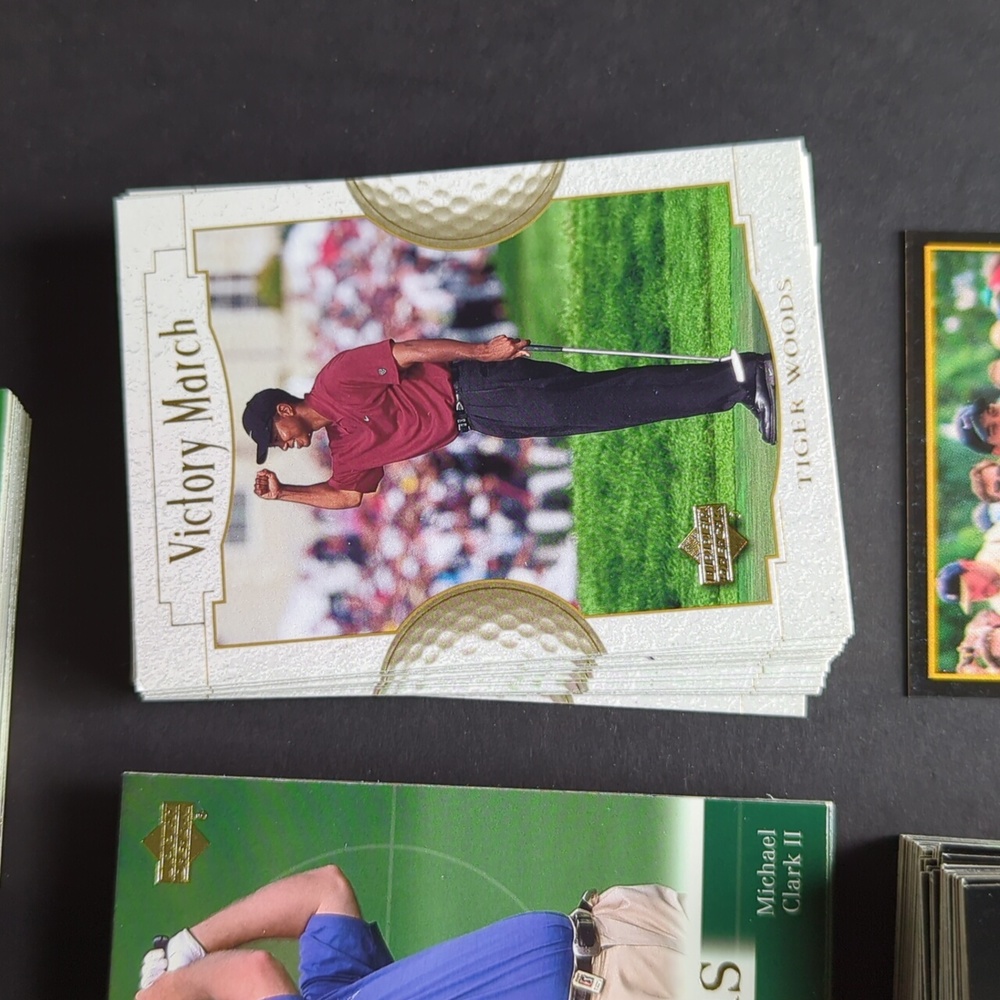 Large lot 2001 Upper Deck golf cards Tiger Woods Tiger Tales Victory Mar - Picture 9 of 16